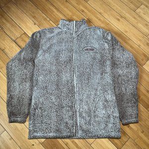 VTG Tipsy Lake Tahoe Zip Up Coazy Warm Zip Up Sweater Men Sz L